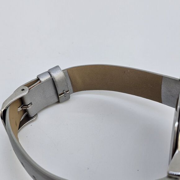 Manhattan Croton Watch Women 37mm Gray Tone Pave Bezel Bling New Battery - Picture 12 of 13